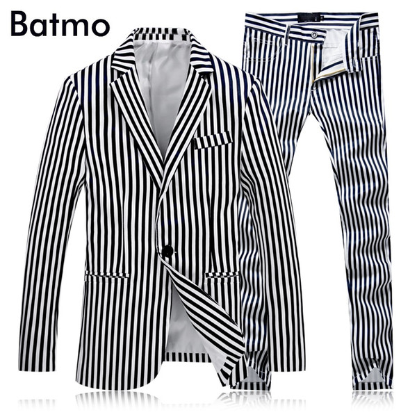 2017 new arrival spring striped white wedding suits men,high quality strip suits men,size M,l,XL,XXL,XXXL,XXXXL jacket+pants