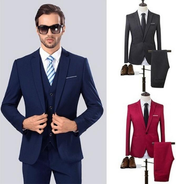 The High Quality Spring 2017 Business and Leisure Suit A Two-piece Suit The Groom's Best Man Wedding 8 Colors