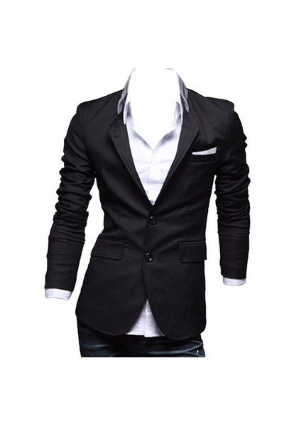 Men's Casual Slim Stylish fit One Button Suit Spring Fall Blazer Coat Jackets Wholesale for Daily Party