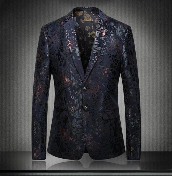 Casual Blazer Men Fashion Plus Size Business Slim Fit Jacket Suits Fashion Male Blazer Coat Button Suit Free Shipping