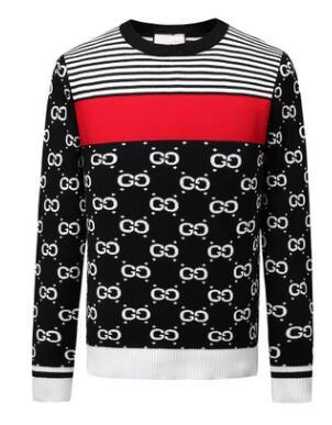 New autumn and winter sweaters foreign trade new letter jacquard sweater warm fashion casual men's sweater