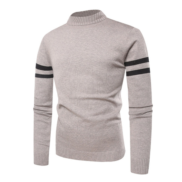 New High Quality Fashion Men Autumn Winter Pullover Knitted Top Printed Sweater Outwear Blouse Drop Shipping