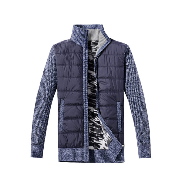 Men's Sweaters Autumn Winter Warm Cashmere Wool Zipper Pullover Sweaters Man Casual Knitwear Plus Size M-XXXL