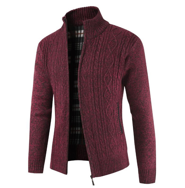 New Cardigan Mens Cardigans Knitwear Zipper Sweaters Warm Fleece Hoodie sweatshirt Casual Hoodies For Autumn Winter