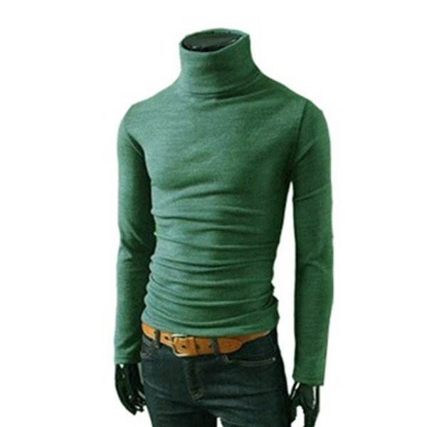 Men Casual knitted Sweater Spring Autumn Turtleneck knitwear winter male high collar sweter Pull pullover sweaters