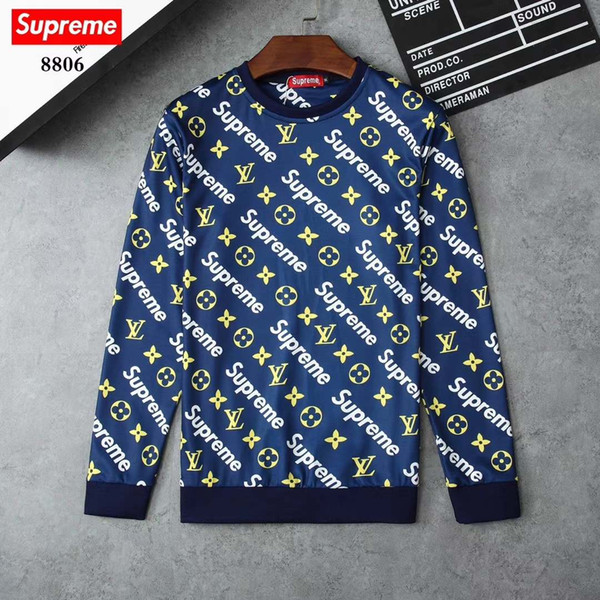 Free Shipping 2019 New High Quality polo Men's Twisted Needle Sweater Knitted Cotton Round neck Sweater Pullover Sweater Male#05