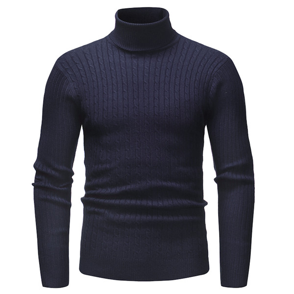 2018 NEW Hot sale Winter Mens Fashion Sweaters and Pullovers Men Brand Sweater Male Outerwear Jumper Knitted Turtleneck Sweater