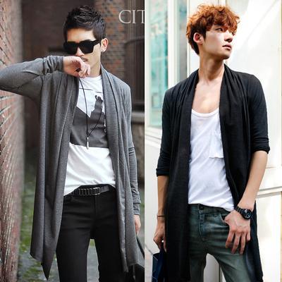 2015 Hot Mens Long Sleeve Cardigan Fashion Korea style Cardigan Clothing Fashion Sweaters