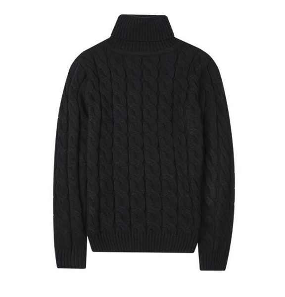 Winter Men Sweater Man Solid High Collar Men Pullover Sweater Men Knitted Turtleneck Sweaters