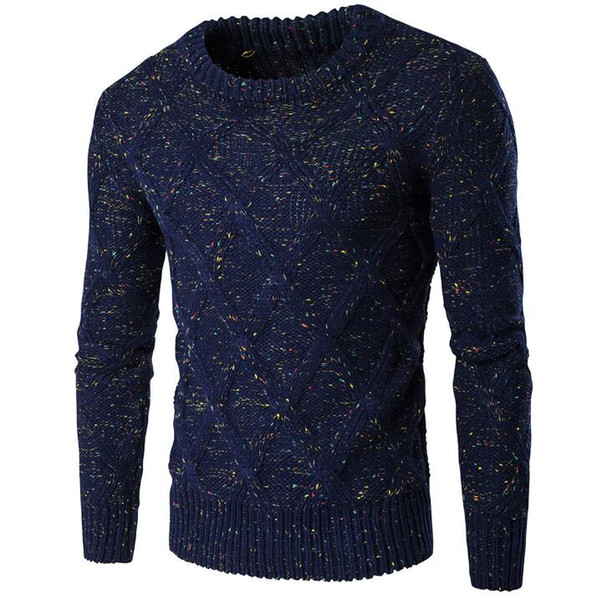 Brand Christmas Style Winter Pullover Sweater Men Deer Printed Long Sleeve Sweaters Casual Slim Fit Thick Sweaters