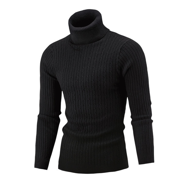 NEW 2018 Winter Mens Fashion Sweaters and Pullovers Men Brand Sweater Male Outerwear Jumper Knitted Turtleneck Sweaters M-XXL