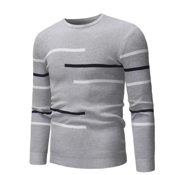 2019 New Men's Slim Fit Brand Knitted Pullovers Autumn Winter Men'S Sweater Turtleneck Solid Color Casual Sweater M-XXXL