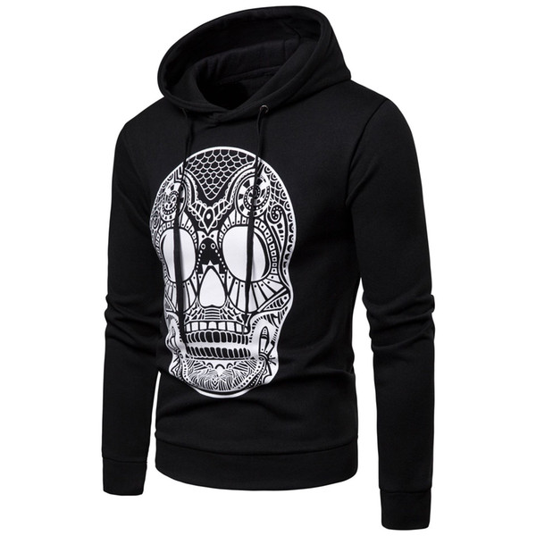 Mens Skull Designer Hoodies Men Male Hommes Sweatshirts Casual Tops Autumn Spring Clothes