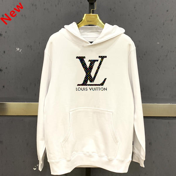 Wholesale- Winter Gold Velvet plus cashmere thicken good quality hip hop hoodies with fleece mens hoodie sweatshirt solid pullover