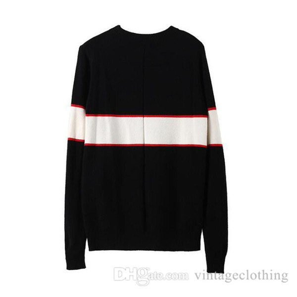 Autumn Winter Black Sweaters Men Fashion Long Sleeve Letter Print Couple Sweaters Loose Pullover Designer Sweaters