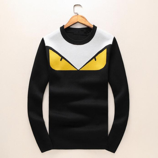 Best Sellers designer sweater Autumn Winter Little monster monster yellow eyes Sweater Long Sleeve Mens Sweaters classic O-Neck Knitwear