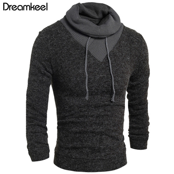 2018 Male Brand Casual Slim Sweater Pullover Men winter Clothes Soild Color Hedging Turtleneck Men'S Sweater W1