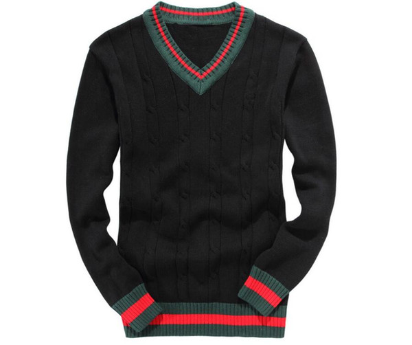 2018 Winter Sweater Men V-neck Casual knitting Jumpers Sweaters Mens Long sleeve Pullovers Famous