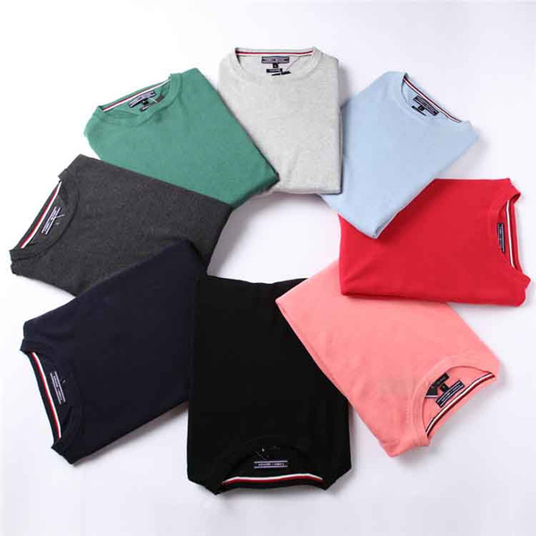 stock garment short size men's Sweaters autumn winter Sweaters Embroidery 8color 100% Cashmere M/2XL 20