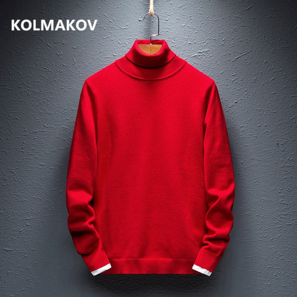 Cashmere Sweater Men Casual fashion men's Turtleneck Sweaters high quality Warm knitting Shirt Wool Pullover men M-4XL,5XL