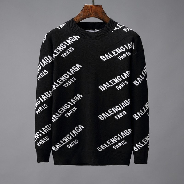 Fashion Men's Designer Sweater Printing Full Lo Go Youth Wool Knitwear Outfits