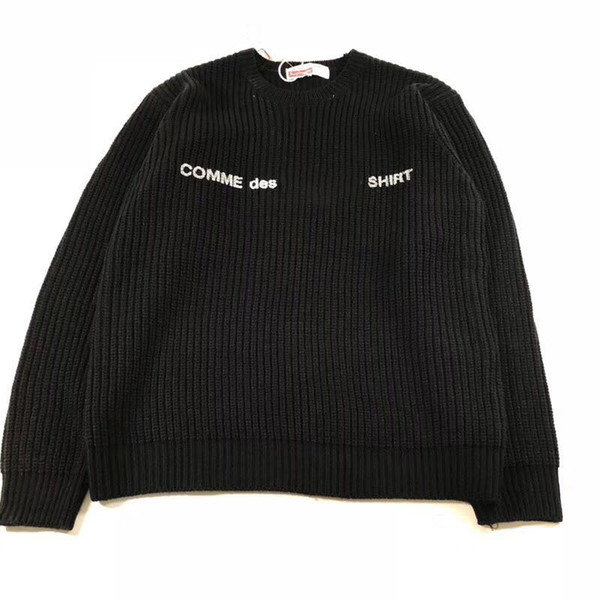 18FW supreCDG sweater fashion Pullover Sweater Male O-Neck women Mens Sweaters Man Pullover