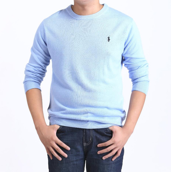 High quality new brand men's round neck sweater knit cotton sweaters jumper pullover sweater men winter sweater