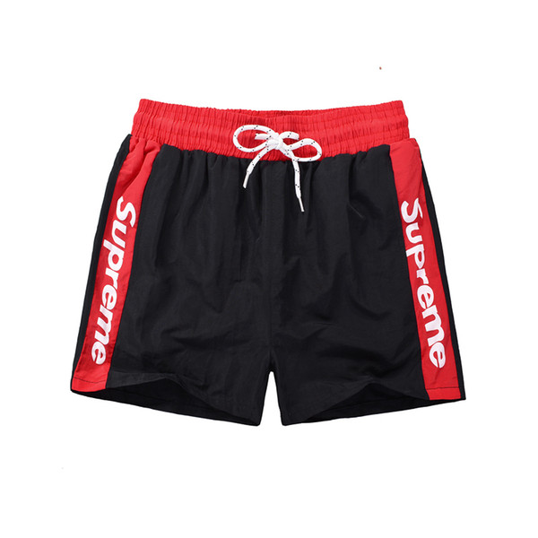 new summer beach men shorts solid color cotton casual loose elastic waist shorts Swimwear Bermuda Male Letter Surf Life Men Swim