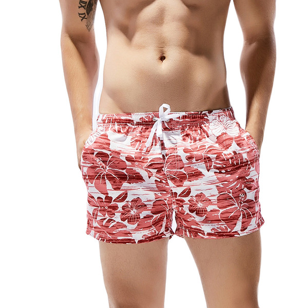 KLV Swimwear Mens Swim Trunks Shorts Swim Trunks Quick Dry Beach Surfing Running Swimming Watershort #@T