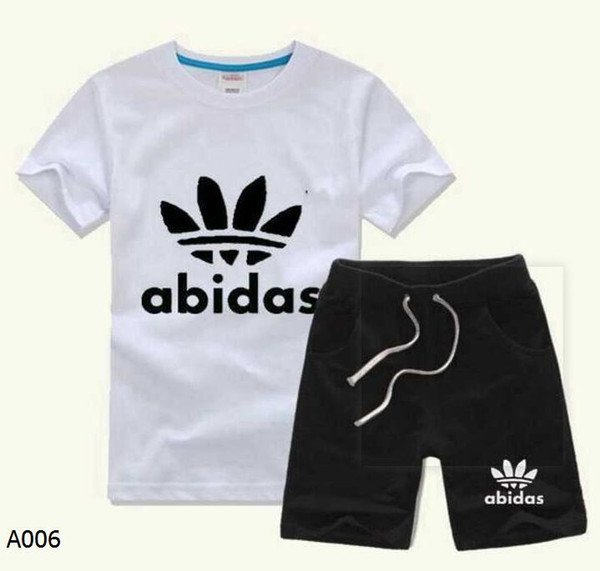 summer Brand kids clothes set boys sport suit children short-sleeve T-shirt+shorts pant girls clothing jogging tracksuit