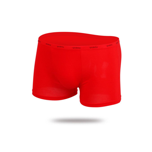 Casual Men Boxer Underwear Soft Breathable Male Comfortable Solid Panties Seamless Underpants