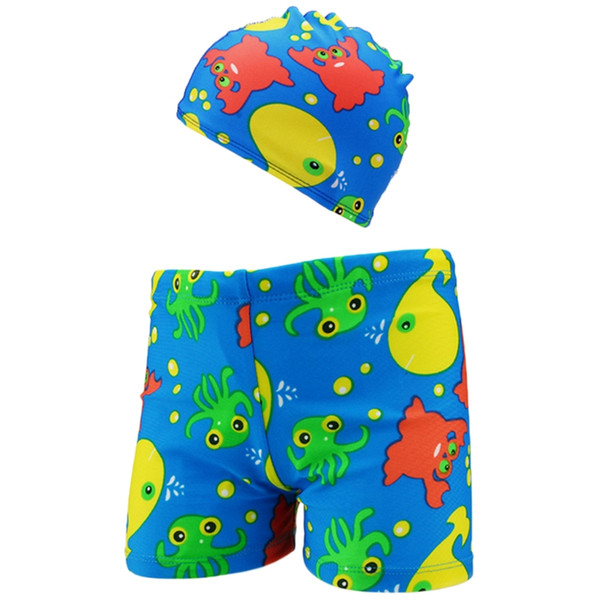 2Pcs Kids Baby Boys Stretch Beach Swimsuit Swimwear Trunks Shorts Hat Outfit New#35/12L 3