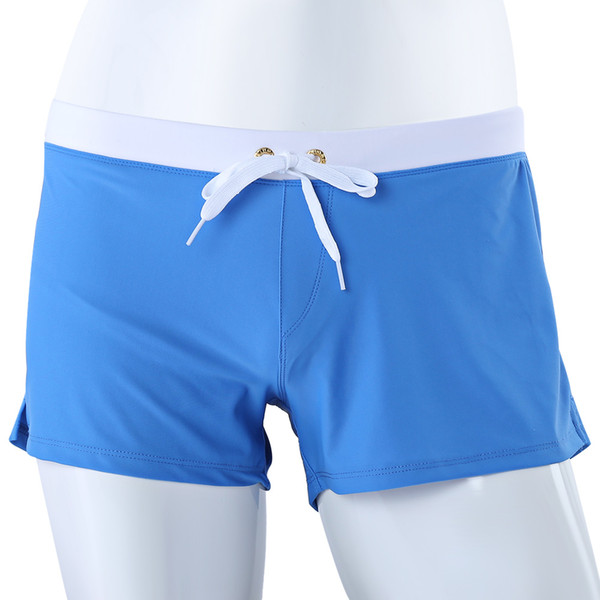 Man Breathable Quick-Dry Swimming Trunks Polyester Slim Design Briefs Underwear Suits Boxer Inner Pants