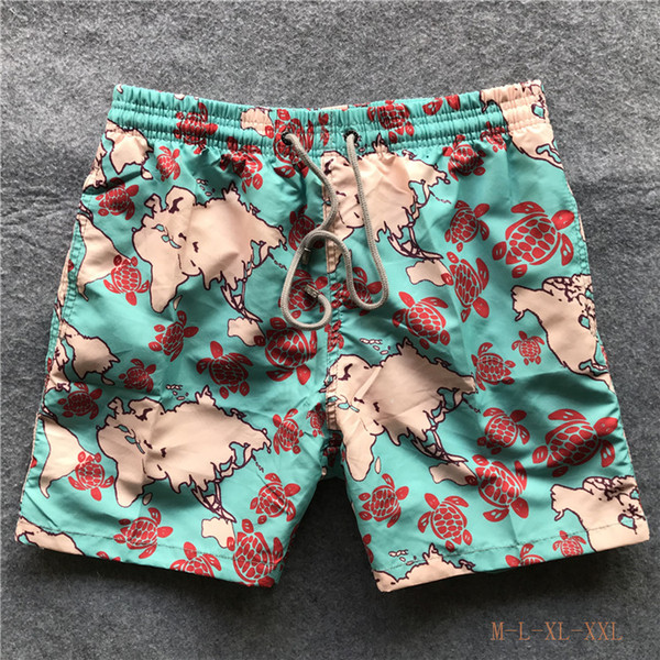 Free Wholesale-Quick Dry Mens Beach Shorts Brands Mens Shorts Casual Swimwear Swimsuits Men's Shorts Hip Hop Mens Be