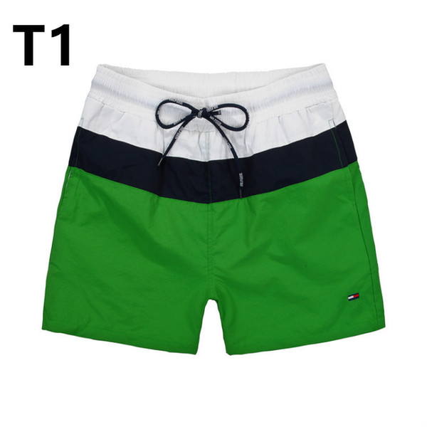 Free Wholesale-Quick Dry Mens Beach Shorts Brands Mens Shorts Casual Swimwear Swimsuits Men's Shorts Hip Hop Mens Bermuda