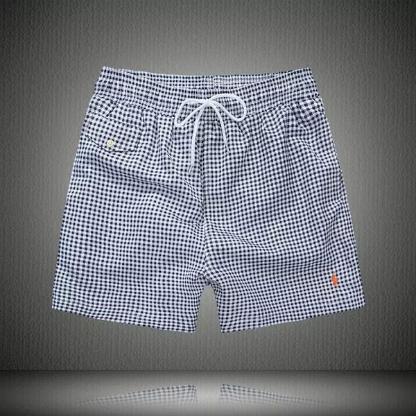 Summer Mens Short Pants Brands Clothing Swimwear lattice Polo Men Brand Beach Shorts Small horse Swim Wear Board Shorts