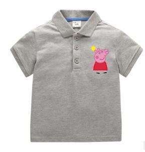Boys and girls children short-sleeved POLO shirt cotton summer children's primary school class clothing wholesale parent-child solid color T