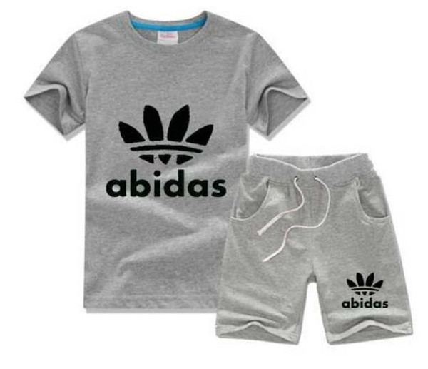 New boy Kids Sets Kids T-shirt And Pant Children Cotton Sets Baby Boys Girls Summer Suit Baby Sport Suit 4Pcs/Set 2-7T