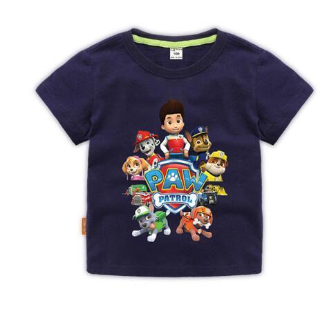 2018 new children's clothing summer children's children's cartoon design printed cotton round neck short-sleeved T-shirt manufacturers batch