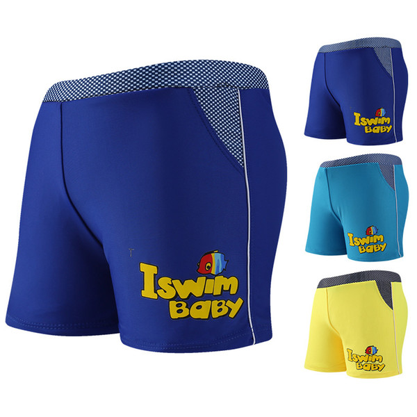 New Children's Swimming Trunks Teenage Boys Plain Boxer Shorts With Belts Youth Beach Swimwear Fast Dry Bathing Pants Wholesale