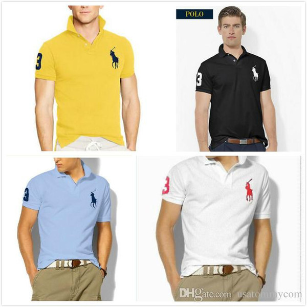 Fashion 2018 New Mens Printed Polo Shirts 100% Cotton Short Sleeve Camisas Polo Stand Collar Male Polo Shirt M-XXL free shipping