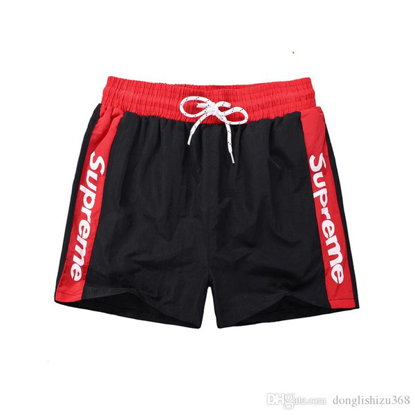 new summer beach men shorts solid color cotton casual loose elastic waist shorts Swimwear Bermuda Male Letter Surf Life Men Swim