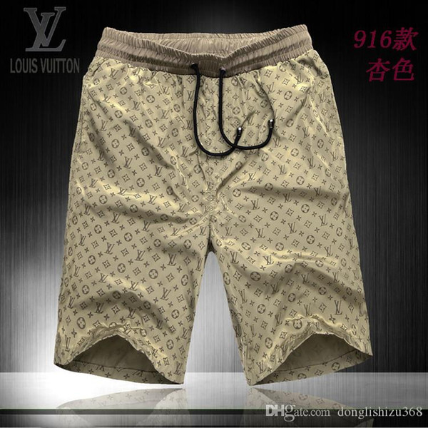 SALE 2018 New European and American wind men's outdoor sports leisure beach shorts High quality cotton men's wear shorts outside L