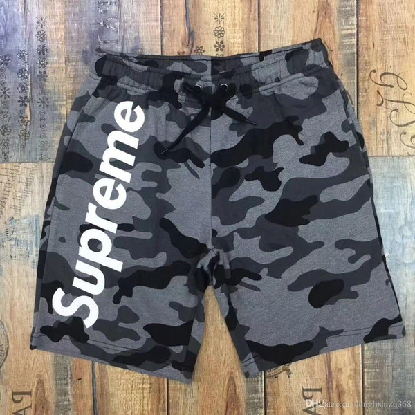 Wholesale-2018 New High Quality Men's Camouflage Casual Cargo Shorts Military Camo Multi-Pocket Outdoor Shorts For Men Pantalones Hombr