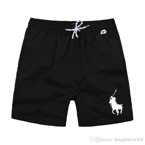 New Board Shorts polo Big horse logo inside Mens Summer Beach Shorts Pants High-quality Swimwear Bermuda Male Letter Surf Life Men Swim