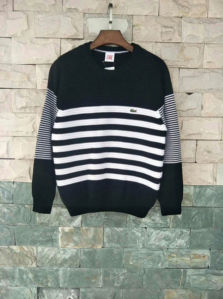 Black luxury brand sweaters for men fashion long sleeve letter print couple sweaters autumn loose pullover sweaters for women free shipping