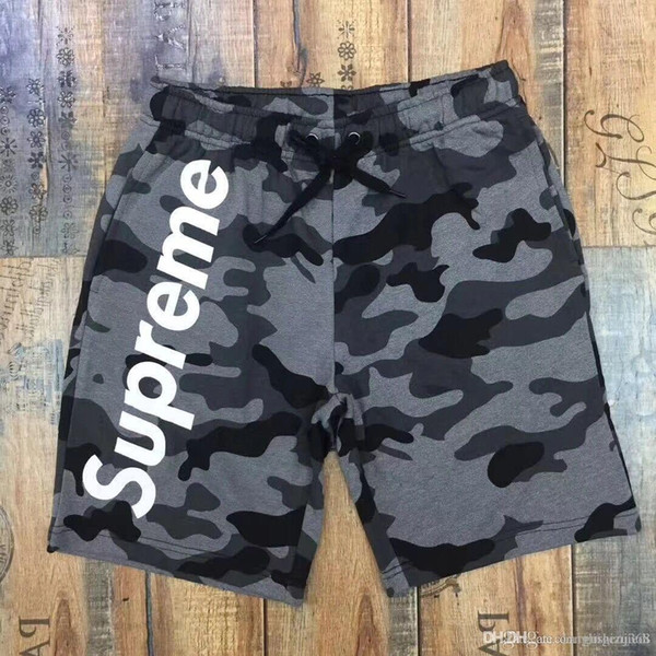 Wholesale-2018 New High Quality Men's Camouflage Casual Cargo Shorts Military Camo Multi-Pocket Outdoor Shorts For Men Pantalones Hombr