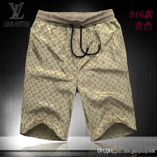 SALE 2018 New European and American wind men's outdoor sports leisure beach shorts High quality cotton men's wear shorts outside L