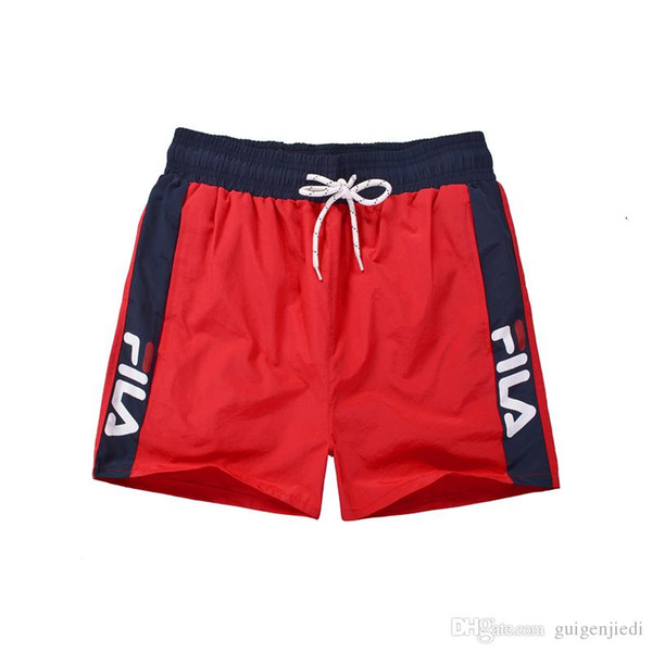 New Wholesale-Men Stripe Shorts HOT Brand Summer Shorts Men Surf Beach Embroidery Male Board Shorts Plus Szie M-XXL