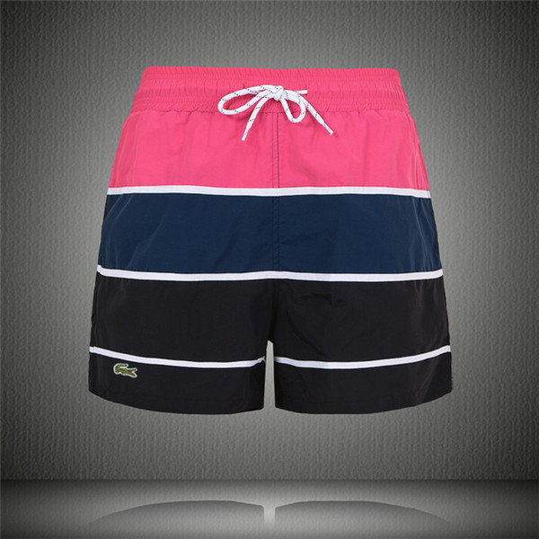 2019 wholesale summer men's polo shorts brand clothing swim trunks nylon men's brand beach shorts small polo swimming wear plate shorts